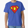 Letter D Super Letter Vol 1 T-Shirt - Minimalist Print for Adults - T-Shirt, Sweatshirt, Hoodie