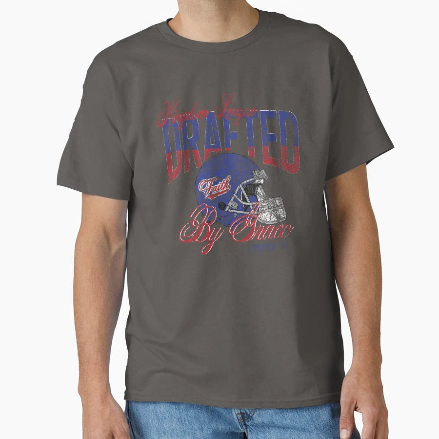 Football Helmet Christian T-Shirt - Minimalist Print for Adults - T-Shirt, Sweatshirt, Hoodie