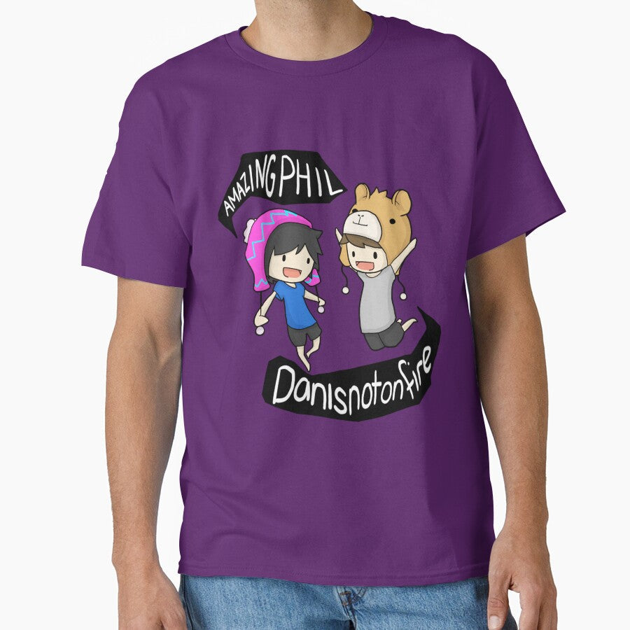AmazingPhil and Danisnotonfire by iZelda - Adult & Kids T-Shirts, Sweatshirts & Hoodies apparel design preview 1