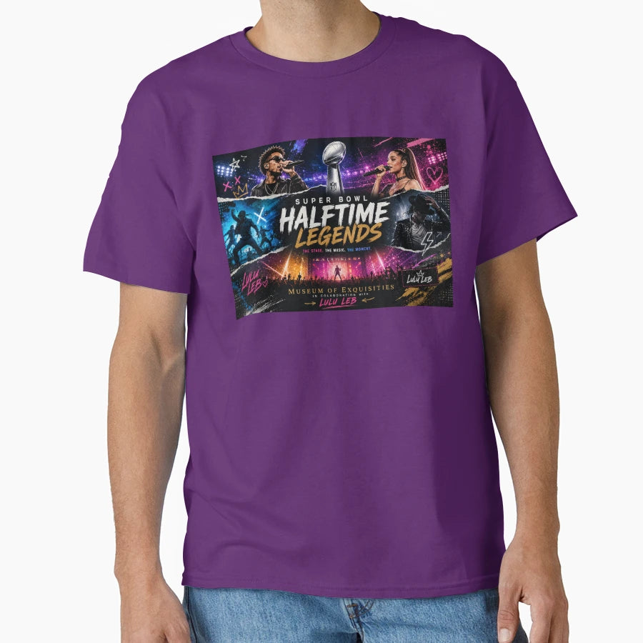 Halftime Legends Super Bowl T-Shirt - Casual Everyday Wear for Adults - T-Shirt, Sweatshirt, Hoodie