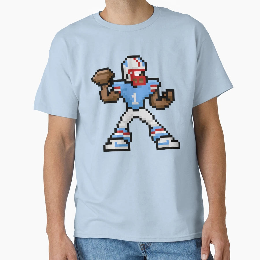 Megaman X Oilers T-Shirt - Unique Graphic for Adults - T-Shirt, Sweatshirt, Hoodie