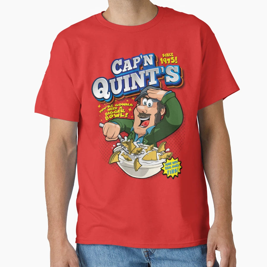 Captain Quints Cereal T-Shirt - Minimalist Print Men Women - T-Shirt, Sweatshirt, Hoodie