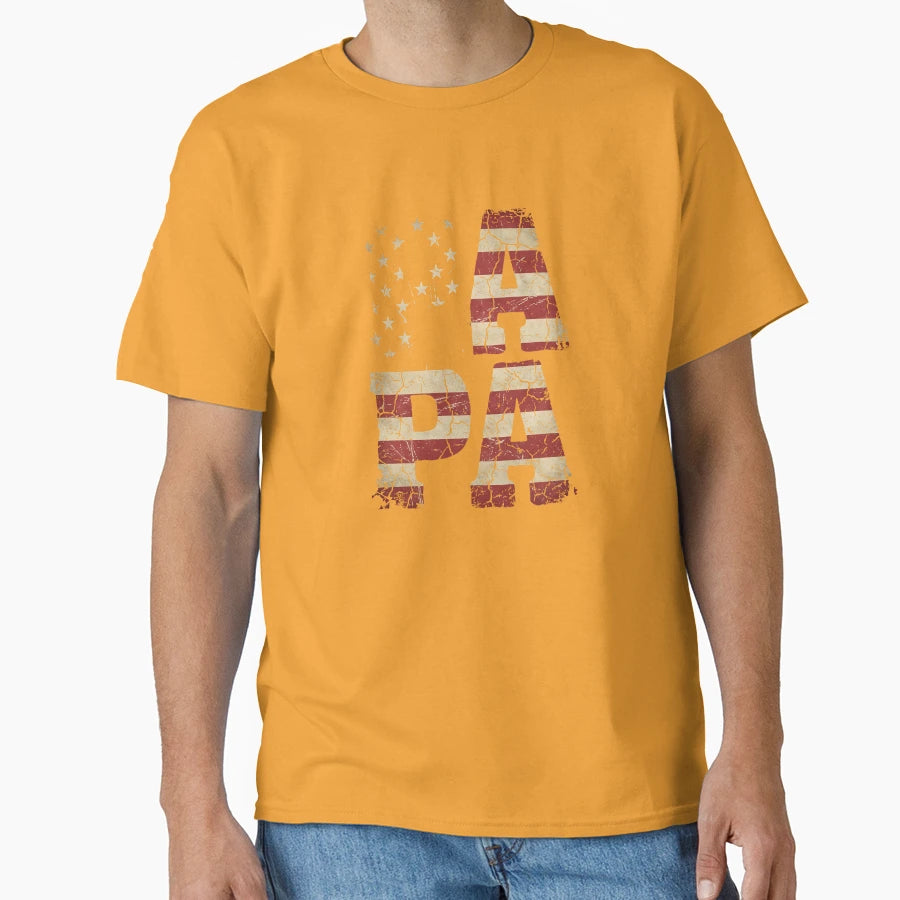 Papa Stacked Block Font 202606090000 T-Shirt - Aesthetic Graphic Unisex - T-Shirt, Sweatshirt, Hoodie