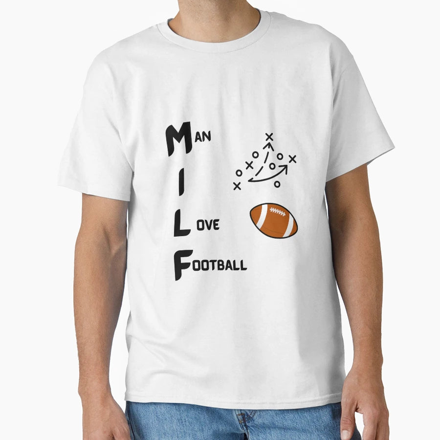 I Love Football T-Shirt - Custom Art Print Men Women - T-Shirt, Sweatshirt, Hoodie