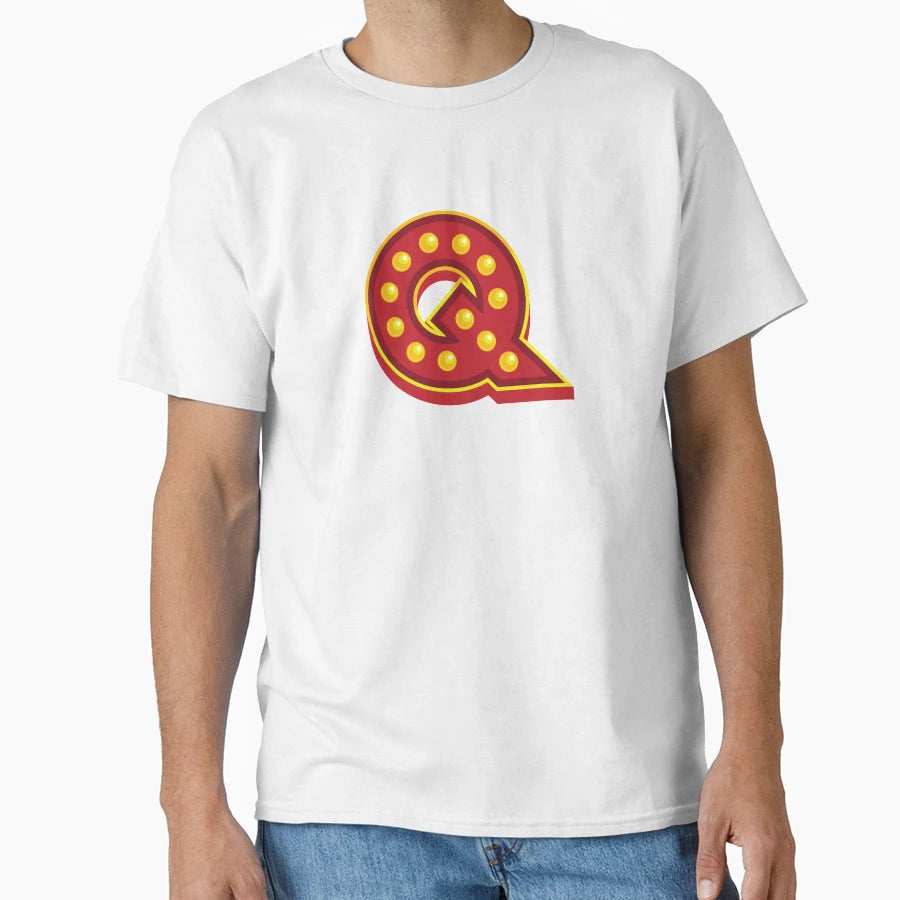 Letter Q Disco T-Shirt - Fun Novelty Design Men Women - T-Shirt, Sweatshirt, Hoodie