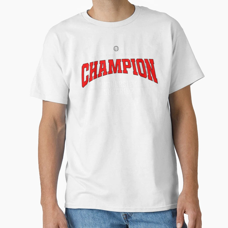 Champion University T-Shirt - Minimalist Print for Adults - T-Shirt, Sweatshirt, Hoodie