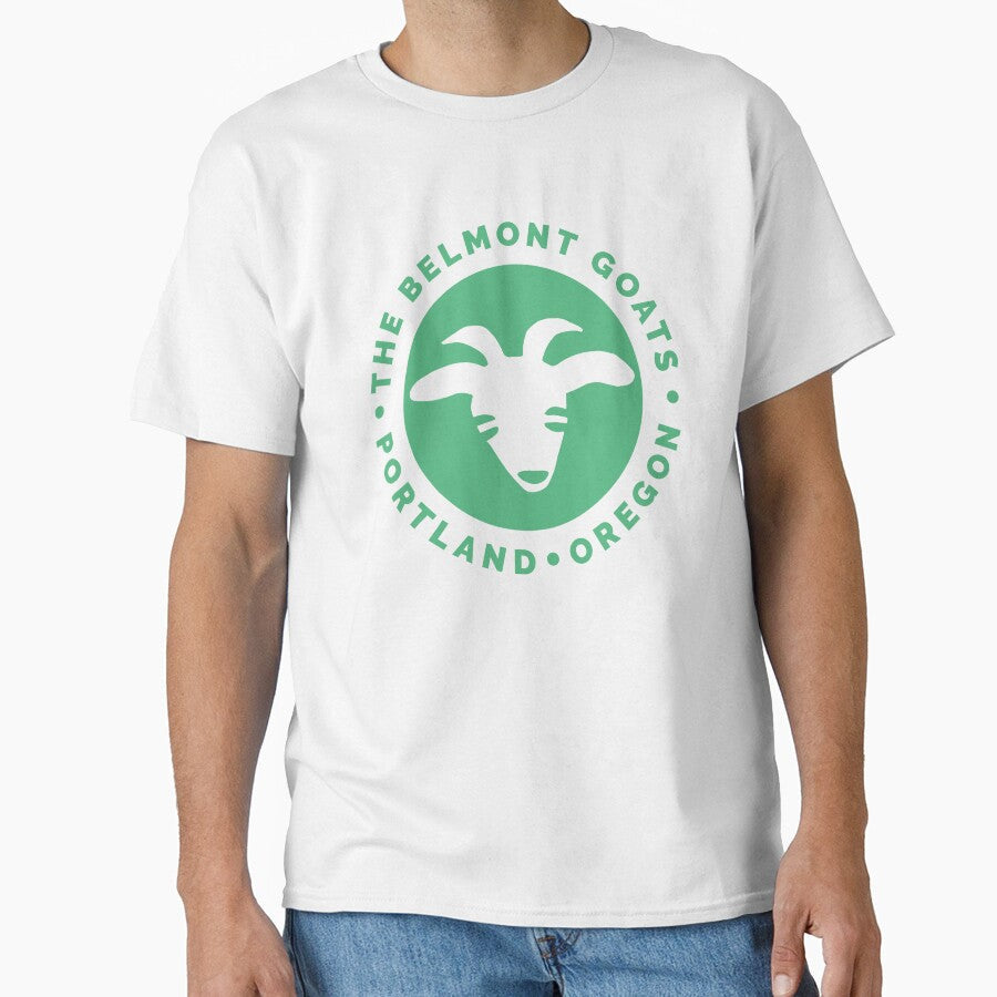 Classic Goat Head Logo by thebelmontgoats - Adult & Kids T-Shirts, Sweatshirts & Hoodies apparel design preview 1