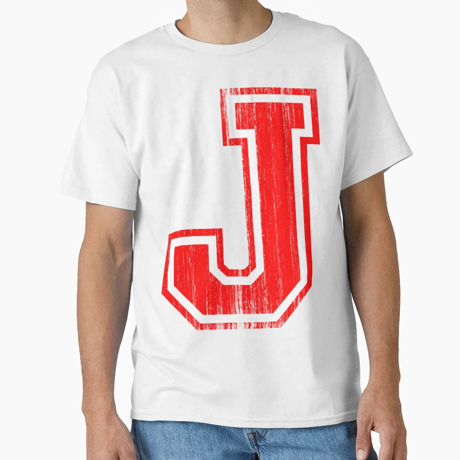 Big Red Letter J T-Shirt - Custom Art Print for Adults - T-Shirt, Sweatshirt, Hoodie