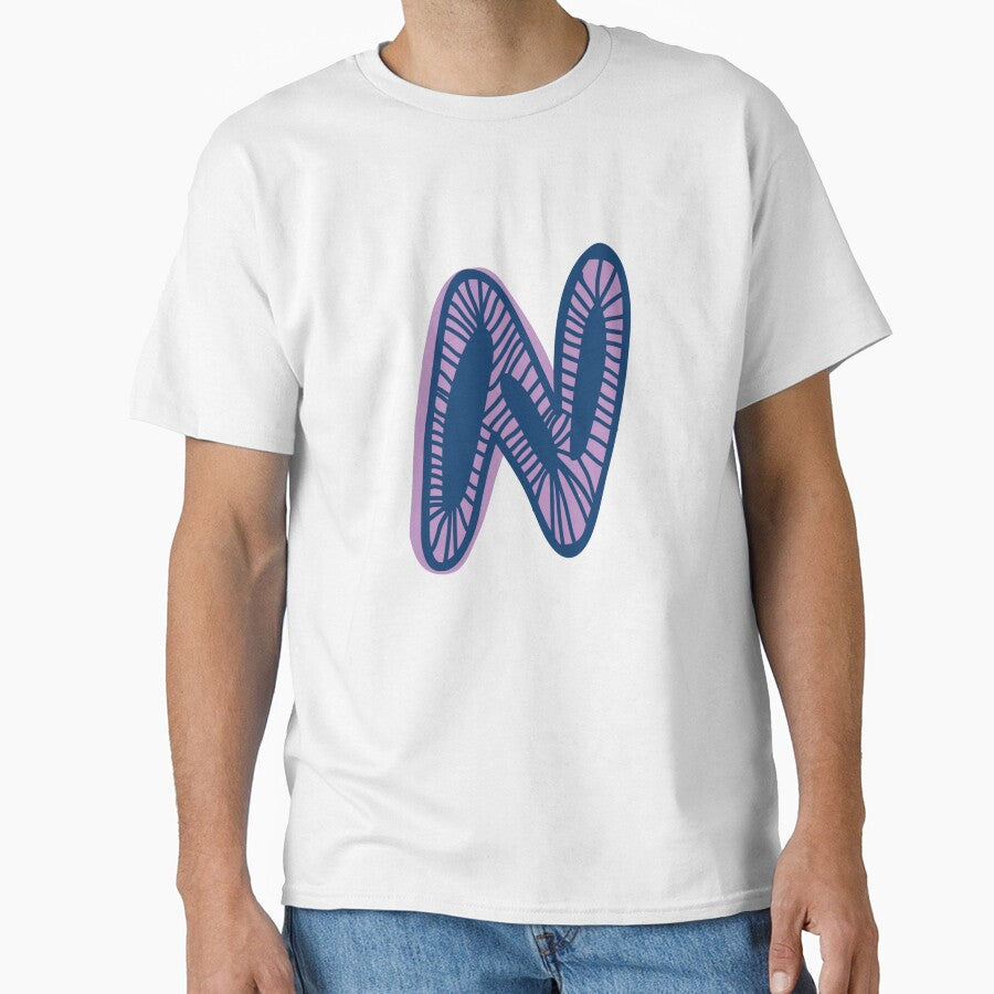 Initial Monogram N by Rajeev Singh - Adult & Kids T-Shirts, Sweatshirts & Hoodies apparel design preview 1