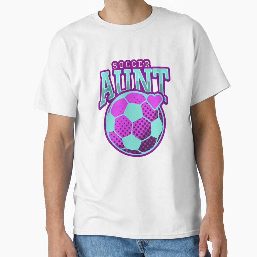 Soccer Aunt T-Shirt - Minimalist Print for Adults - T-Shirt, Sweatshirt, Hoodie