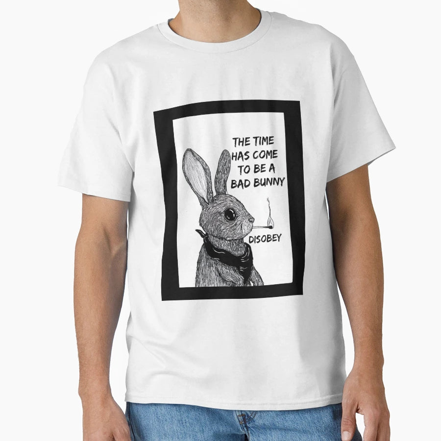 Time To Be Bad Bunny T-Shirt - Custom Art Print for Adults - T-Shirt, Sweatshirt, Hoodie