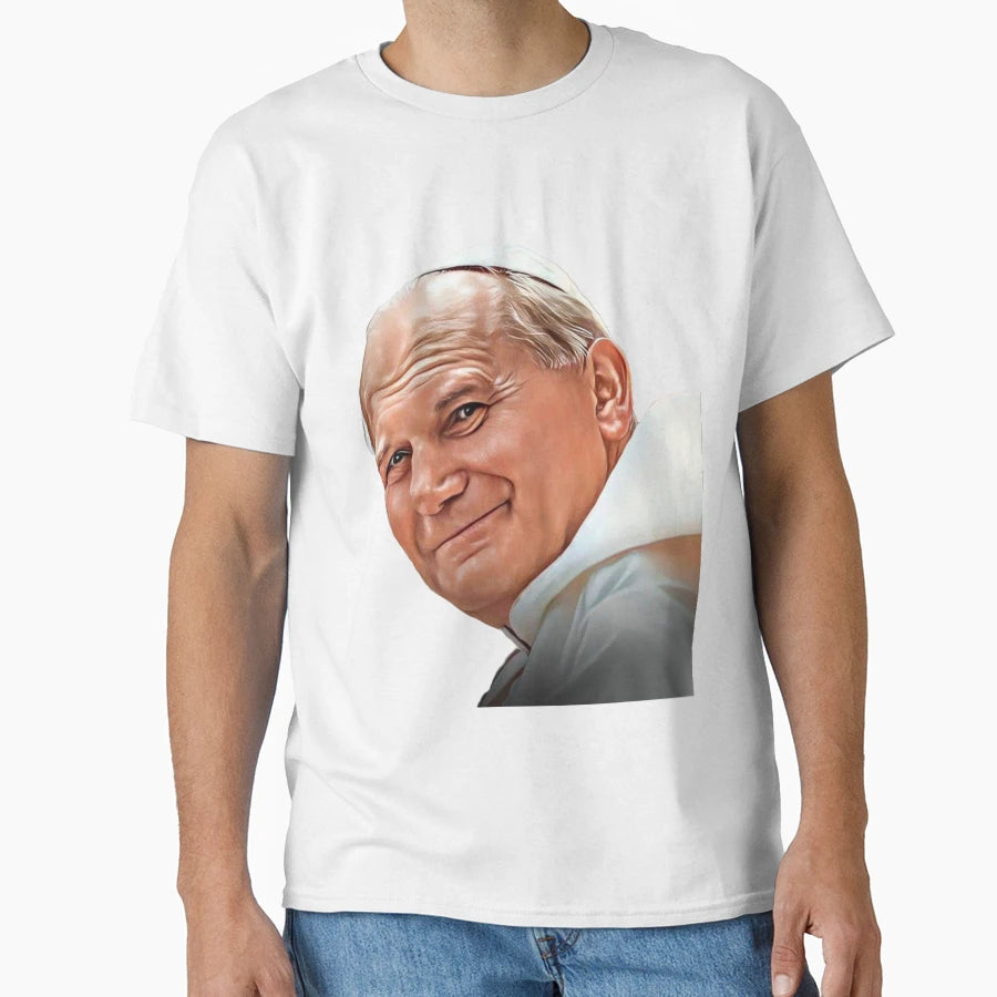 Pope John Paul Ii Blessed T-Shirt - Custom Art Print for Adults - T-Shirt, Sweatshirt, Hoodie