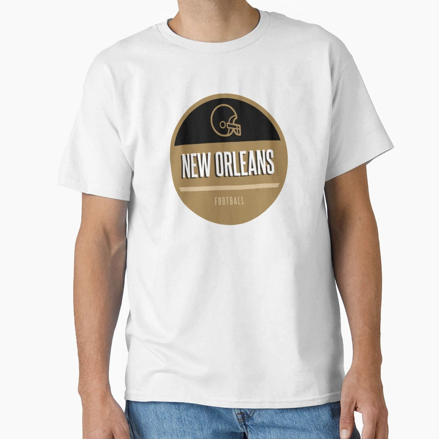 New Orleans Football T-Shirt - Minimalist Print Men Women - T-Shirt, Sweatshirt, Hoodie