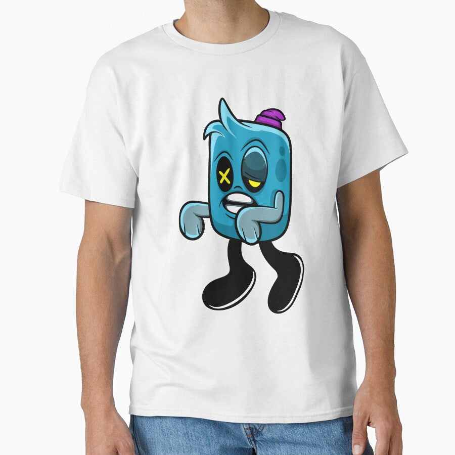 Blue zombie cartoon by behold27 - Adult & Kids T-Shirts, Sweatshirts & Hoodies apparel design preview 1