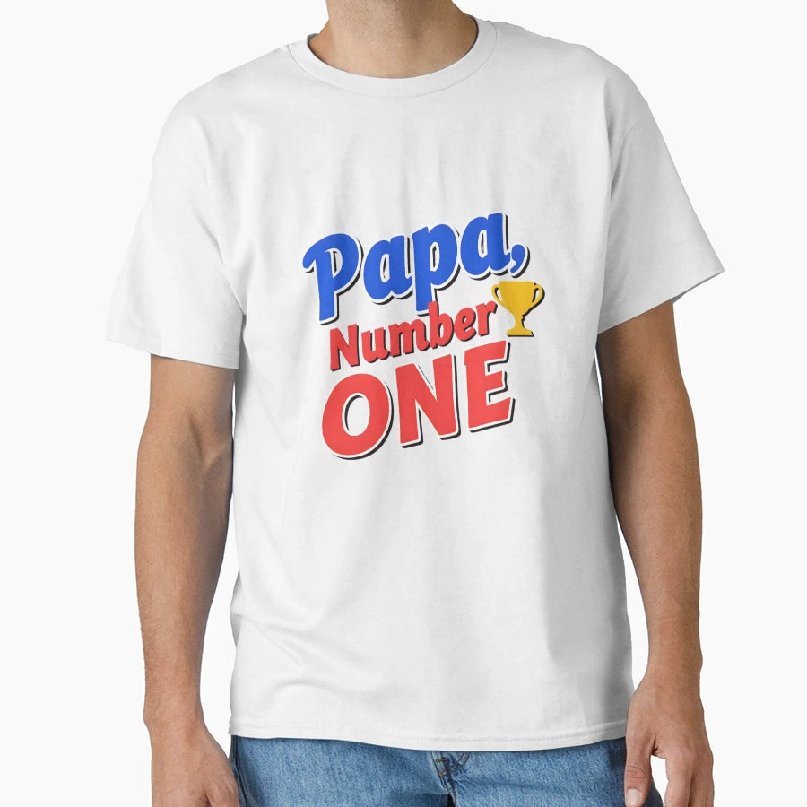 Papa Number One T-Shirt - Graphic Print for Adults - T-Shirt, Sweatshirt, Hoodie