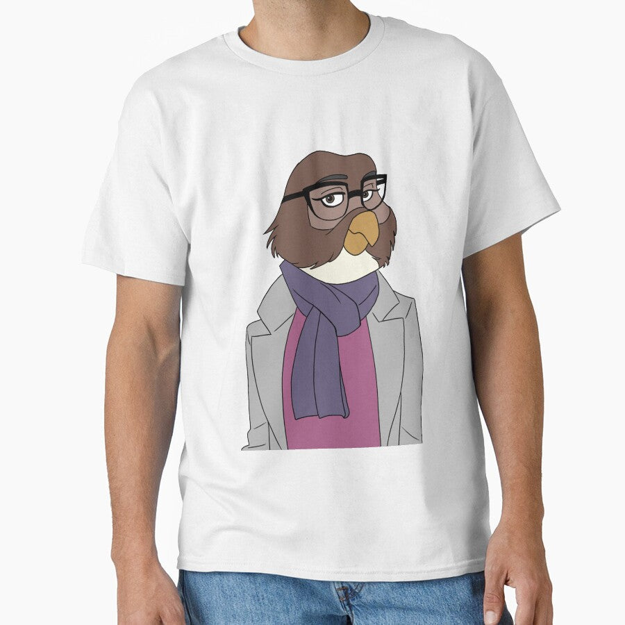 Stylish Owl Lady by pheebstheartist - Adult & Kids T-Shirts, Sweatshirts & Hoodies apparel design preview 1