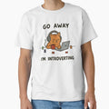 Peacefully working cat for introverts people! by - Adult & Kids T-Shirts, Sweatshirts & Hoodies apparel design preview 1