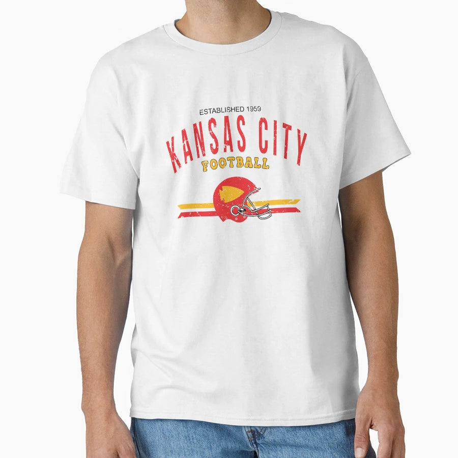 Kansas City Football Est 1959 T-Shirt - Aesthetic Graphic Unisex - T-Shirt, Sweatshirt, Hoodie