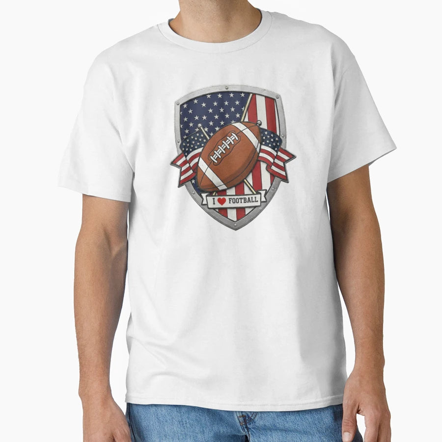 I Love Football T-Shirt - Streetwear Style for Adults - T-Shirt, Sweatshirt, Hoodie
