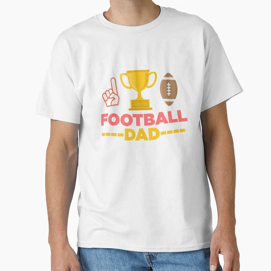 Football Dad Rugby T-Shirt - Minimalist Print Unisex - T-Shirt, Sweatshirt, Hoodie