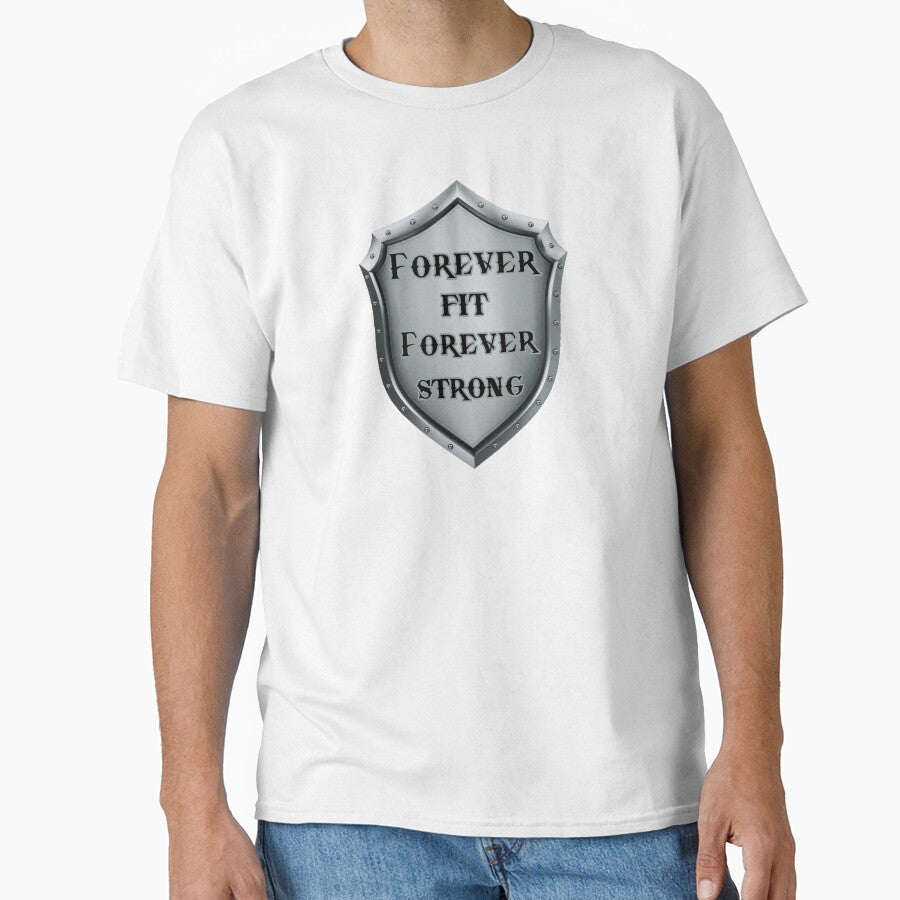 Forever fit, strong!, Awesome gift for gym lovers! by - Adult & Kids T-Shirts, Sweatshirts & Hoodies apparel design preview 1