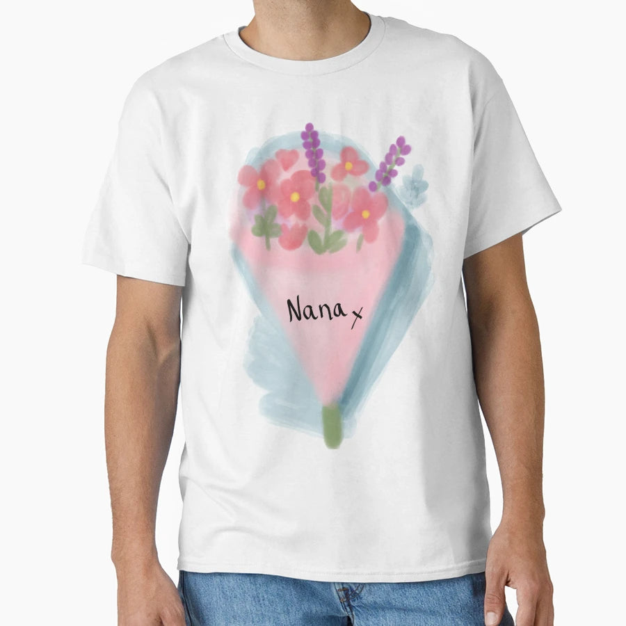 Flower Bouquet Nana T-Shirt - Aesthetic Graphic Men Women - T-Shirt, Sweatshirt, Hoodie