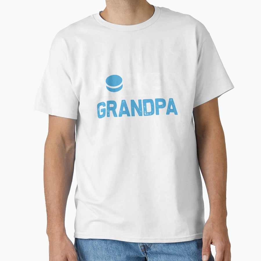 Hockey Grandpa T-Shirt - Minimalist Print for Adults - T-Shirt, Sweatshirt, Hoodie