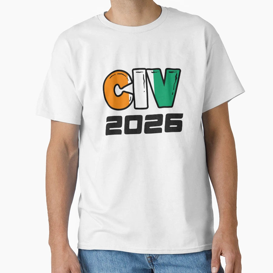 Ivory Coast Civ 2026 T-Shirt - Aesthetic Graphic Men Women - T-Shirt, Sweatshirt, Hoodie