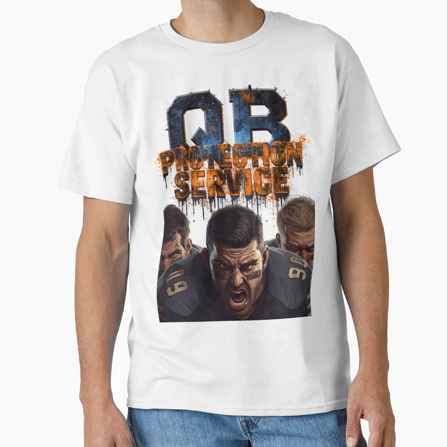 Offensive Line Qb Protection T-Shirt - Minimalist Print Unisex - T-Shirt, Sweatshirt, Hoodie