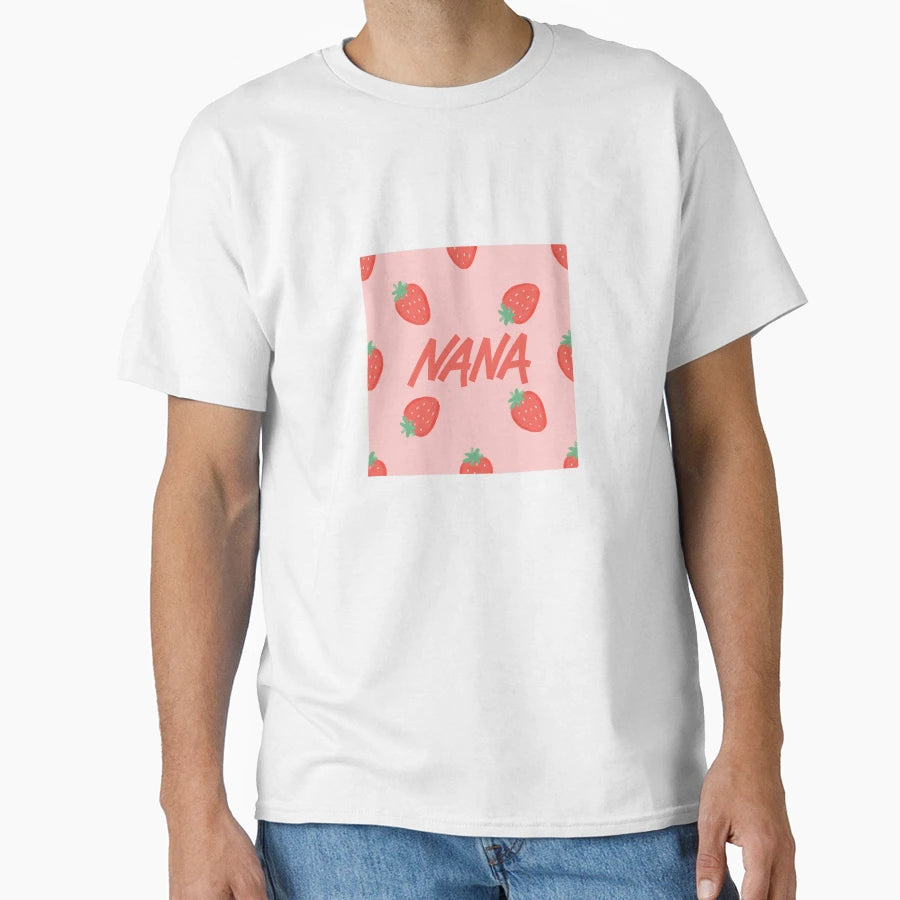Nana Anime Strawberries T-Shirt - Minimalist Print Men Women - T-Shirt, Sweatshirt, Hoodie