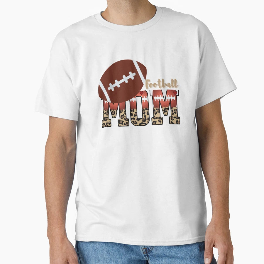 Football Mom Leopard T-Shirt - Fun Novelty Design Unisex - T-Shirt, Sweatshirt, Hoodie
