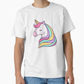 Cute Unicorn Face by Esmilna Castillo - Adult & Kids T-Shirts, Sweatshirts & Hoodies apparel design preview 1