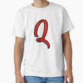 Initial Monogram Q T-Shirt - Graphic Print Men Women - T-Shirt, Sweatshirt, Hoodie