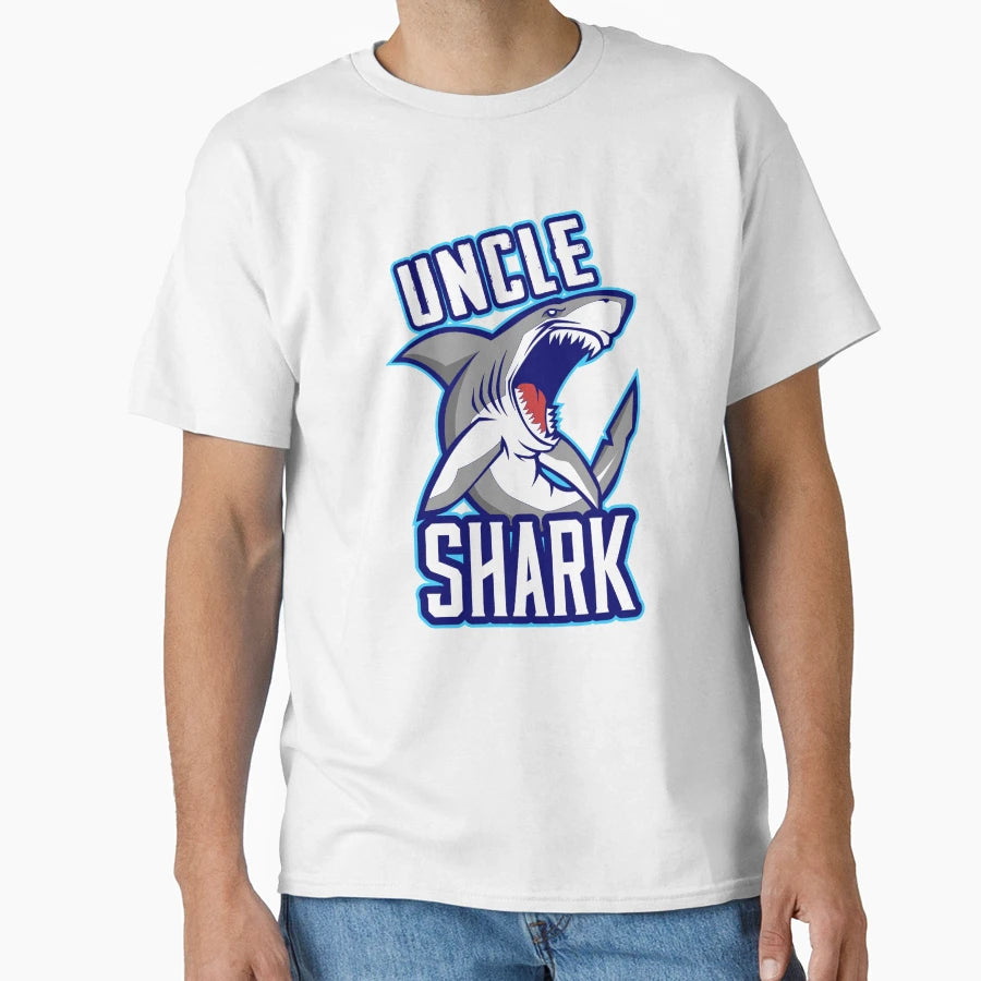 Uncle Shark T-Shirt - Custom Art Print for Adults - T-Shirt, Sweatshirt, Hoodie