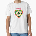 Ghana Soccer Heart T-Shirt - Novelty Apparel Men Women - T-Shirt, Sweatshirt, Hoodie