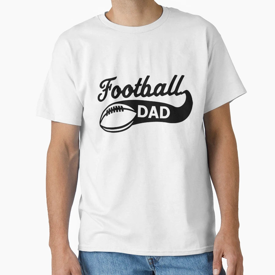 One Football Dad T-Shirt - Aesthetic Graphic for Adults - T-Shirt, Sweatshirt, Hoodie