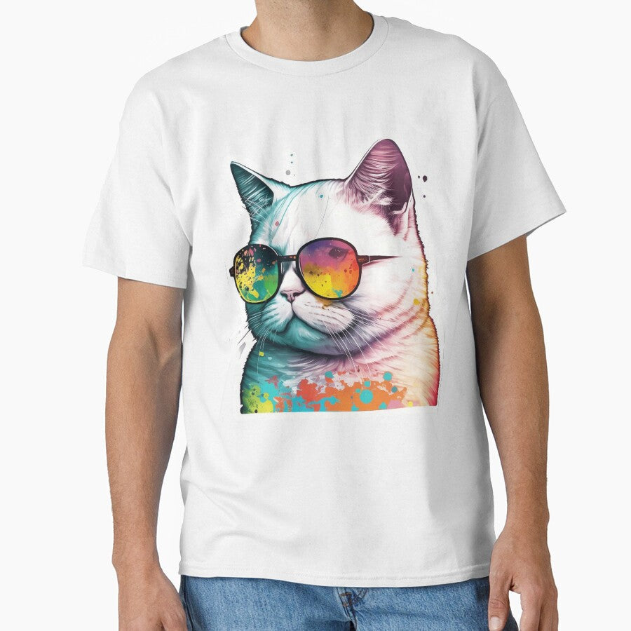 Cat glasses by JohnYabeta - Adult & Kids T-Shirts, Sweatshirts & Hoodies apparel design preview 1