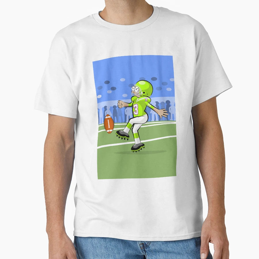 American Football Player Kicking Ball T-Shirt - Streetwear Style Unisex - T-Shirt, Sweatshirt, Hoodie