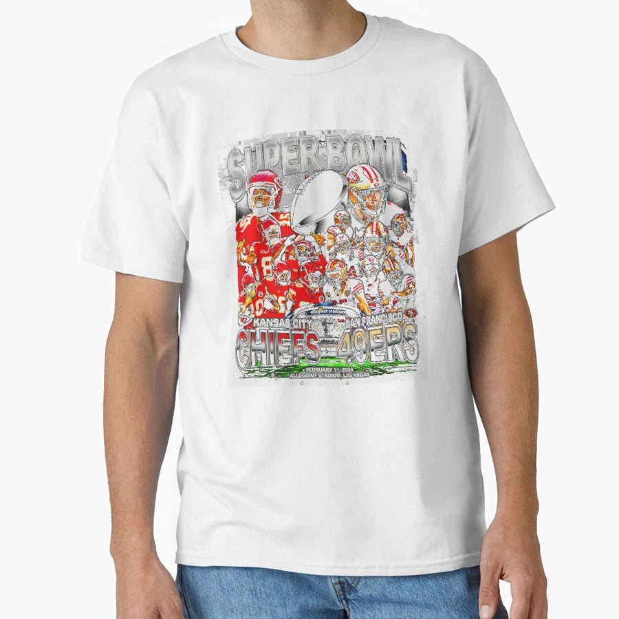 San Francisco Vs Kansas City Super T-Shirt - Unique Graphic for Adults - T-Shirt, Sweatshirt, Hoodie