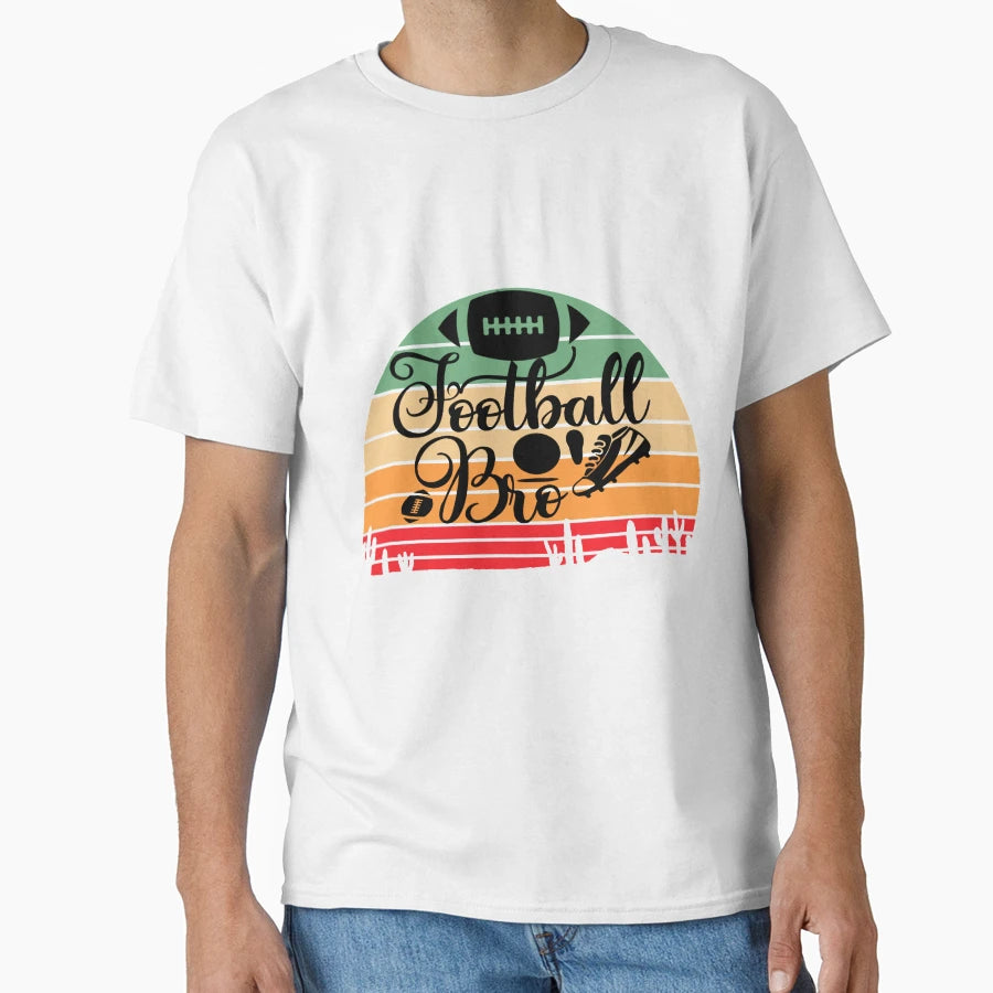 Football Bros Funny Football Lovers T-Shirt - Custom Art Print for Adults - T-Shirt, Sweatshirt, Hoodie