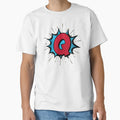 Monogram Q Cartoon Explosion Effect T-Shirt - Unique Graphic Men Women - T-Shirt, Sweatshirt, Hoodie