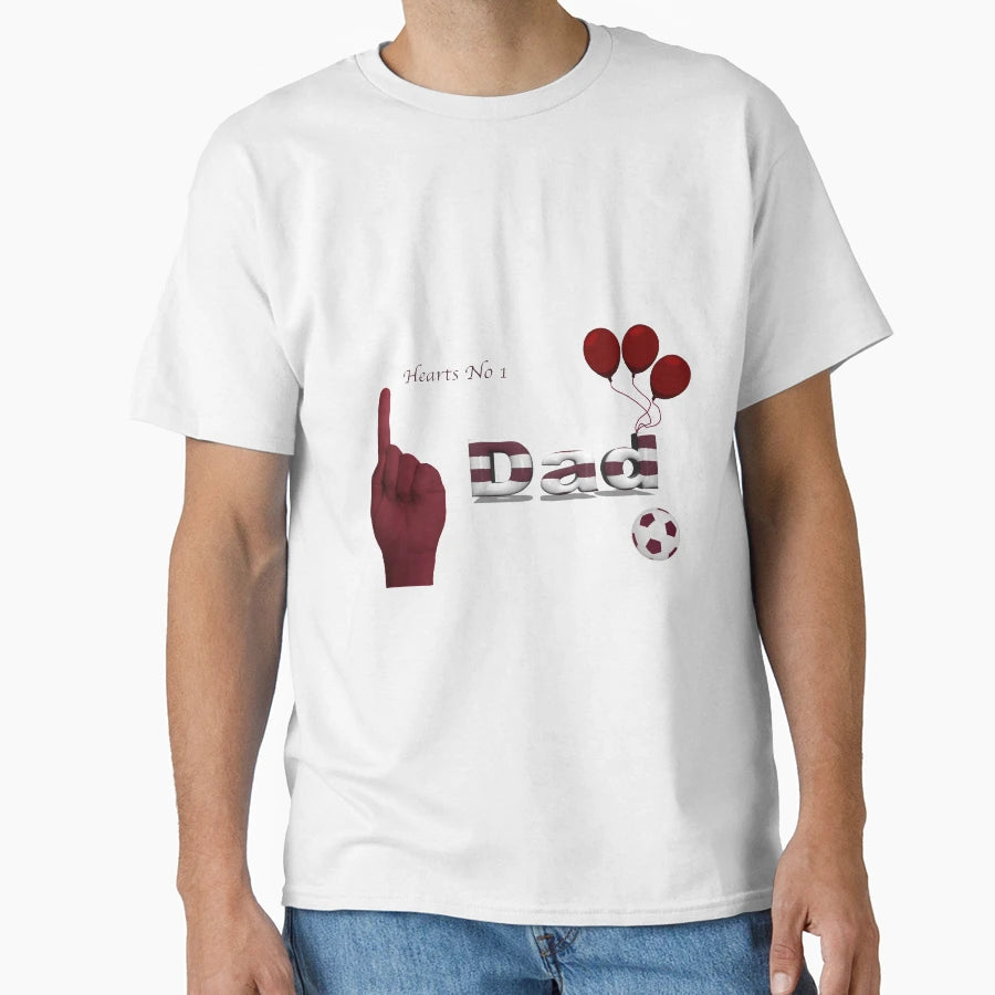 Hearts Fc Dad Gifts 1 T-Shirt - Aesthetic Graphic for Adults - T-Shirt, Sweatshirt, Hoodie