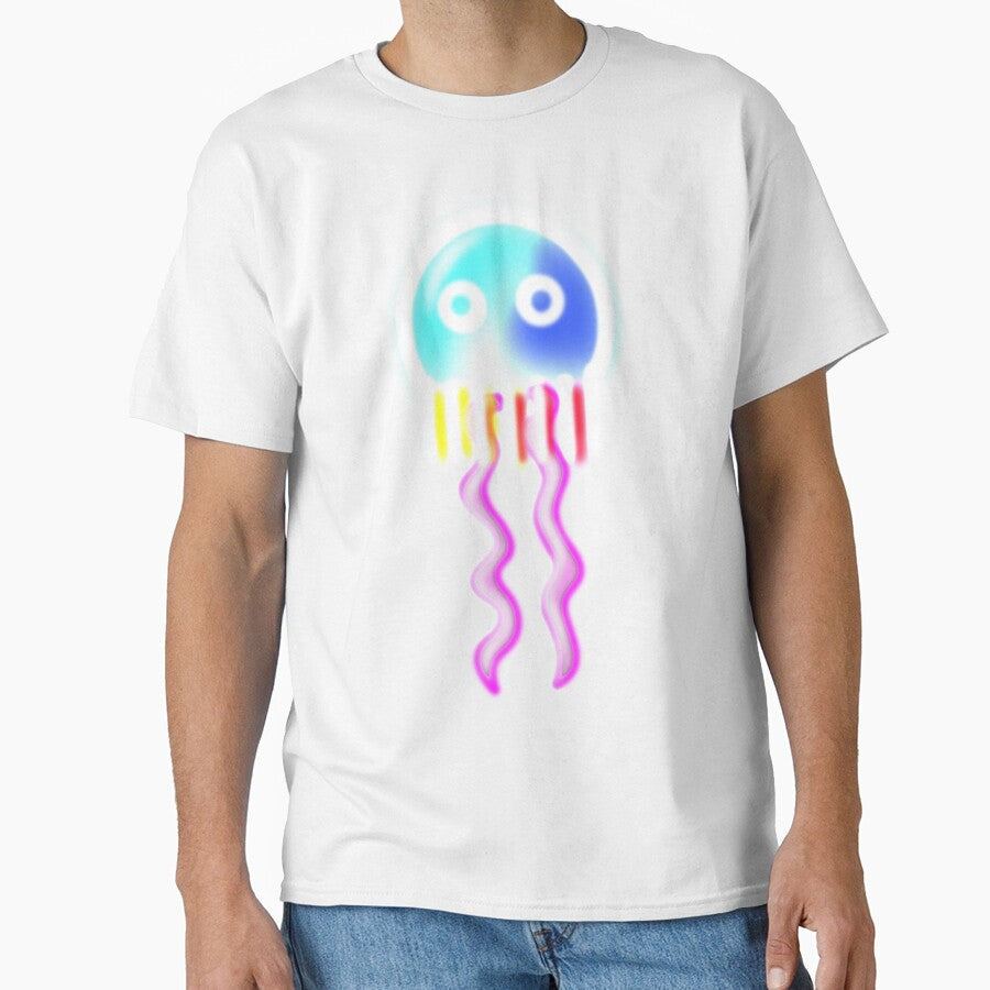 Cute glowing Jellyfish by M-Lorentsson - Adult & Kids T-Shirts, Sweatshirts & Hoodies apparel design preview 1