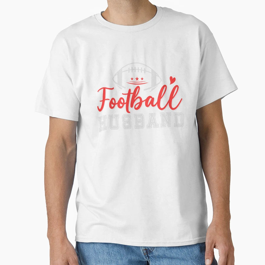 Football Husband T-Shirt - Novelty Apparel Unisex - T-Shirt, Sweatshirt, Hoodie