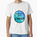 Worlds Best Uncle Blue T-Shirt - Streetwear Style Men Women - T-Shirt, Sweatshirt, Hoodie