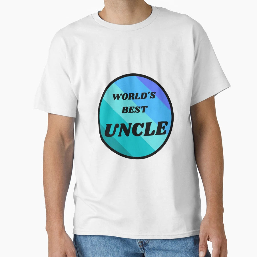 Worlds Best Uncle Blue T-Shirt - Streetwear Style Men Women - T-Shirt, Sweatshirt, Hoodie