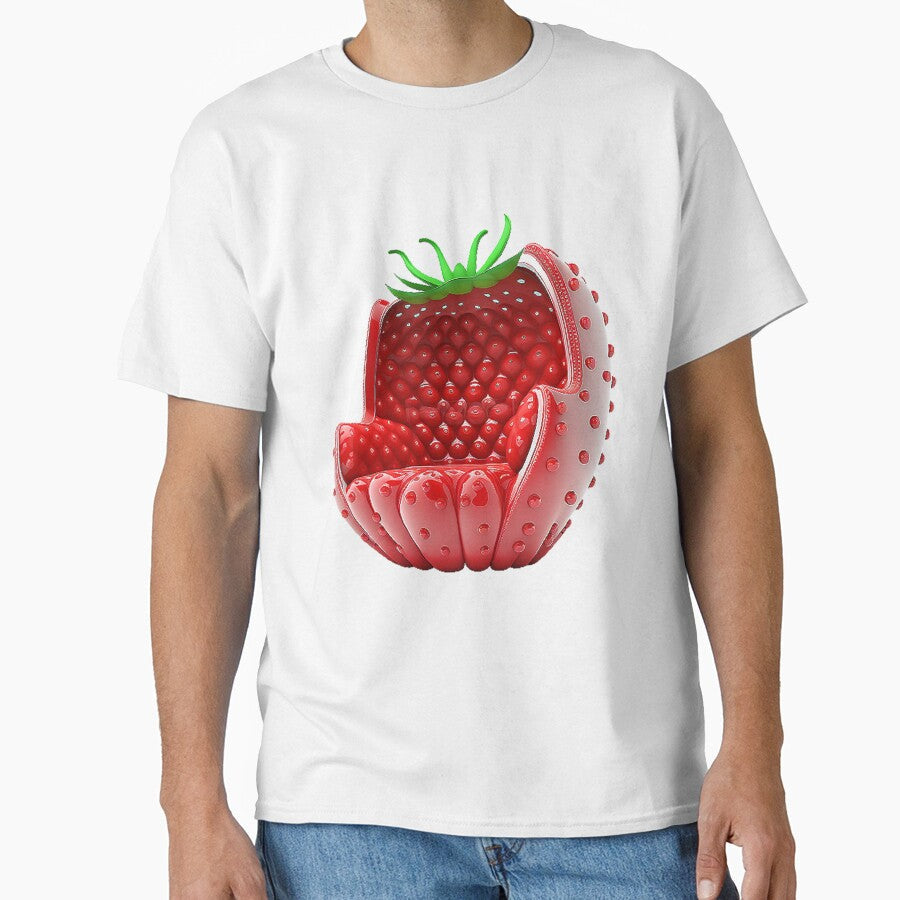 Futuristic Strawberry Chair Design by T3goods - Adult & Kids T-Shirts, Sweatshirts & Hoodies apparel design preview 1
