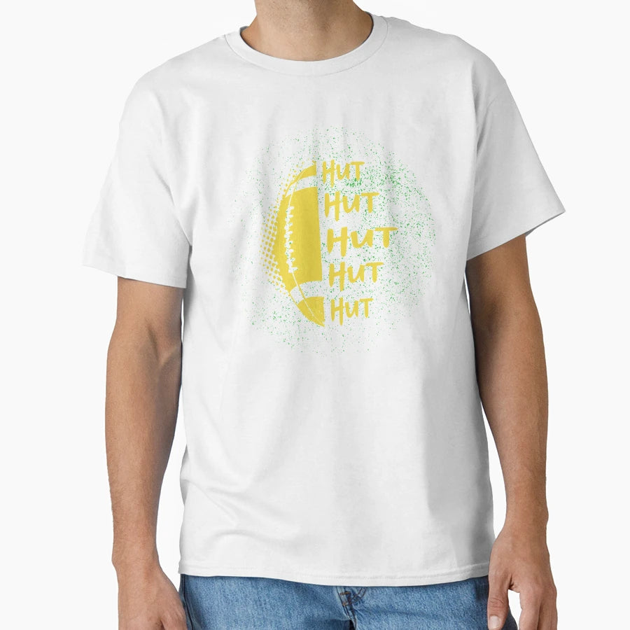 Hut Hut Hut American Football T-Shirt - Aesthetic Graphic Unisex - T-Shirt, Sweatshirt, Hoodie