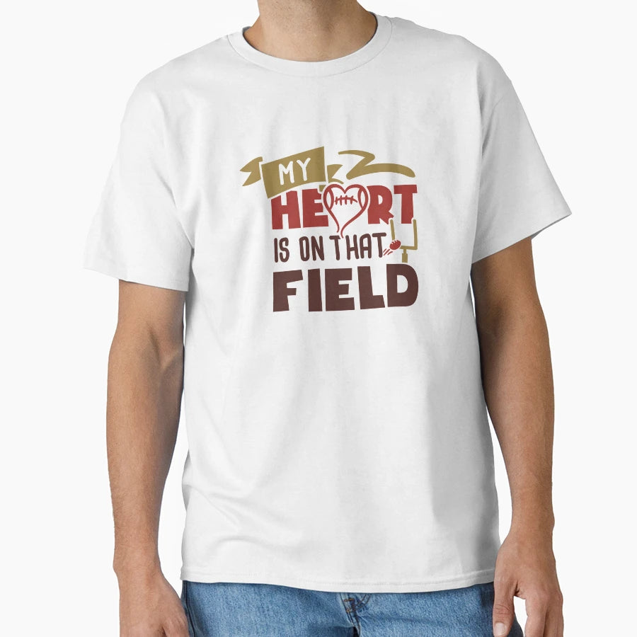My Heart Is That Fields T-Shirt - Fun Novelty Design Men Women - T-Shirt, Sweatshirt, Hoodie