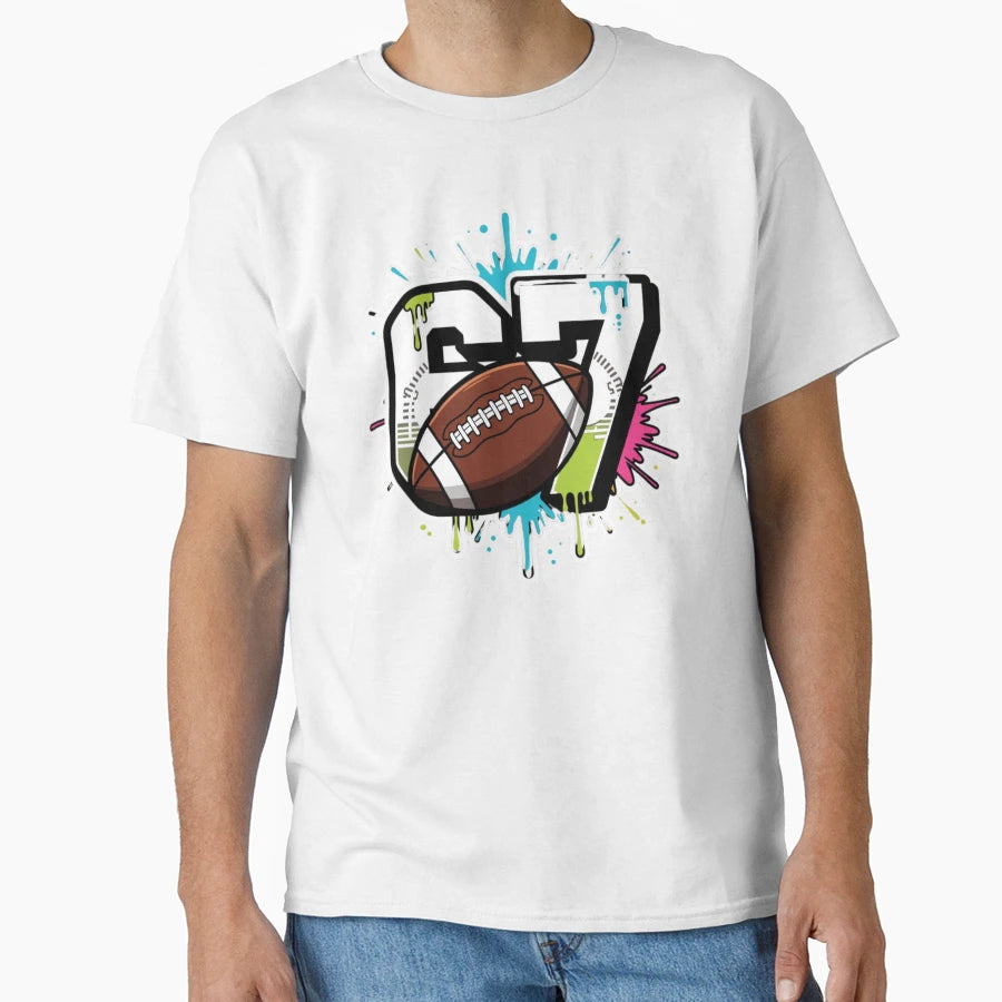 Football 67 Six Seven Funny Gen Alpha Meme T-Shirt - Trendy Graphic Unisex - T-Shirt, Sweatshirt, Hoodie